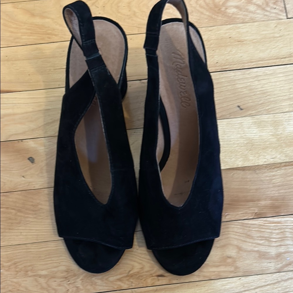 Madewell Women's Black Slingback Sandals